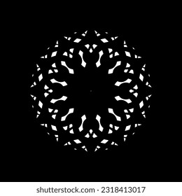 Ornamental Motive Pattern Circle-Shaped. Decoration for Interior, Exterior, Carpet, Textile, Garment, Cloth, Silk, Tile, Plastic, Paper, Wrapping, Wallpaper, Pillow, Sofa, Background, Ect. Vector 