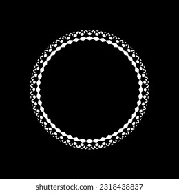 Ornamental Motive Pattern Circle-Shaped. Decoration for Interior, Exterior, Carpet, Textile, Garment, Cloth, Silk, Tile, Plastic, Paper, Wrapping, Wallpaper, Pillow, Sofa, Background, Ect. Vector 
