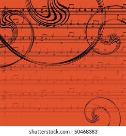 Fondo musical ornamental