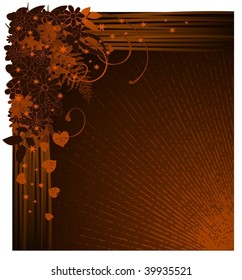 ornamental orange background