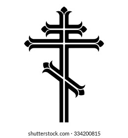 Ornamental orthodox cross. 