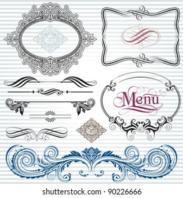 Ornamental and page decoration design elements.