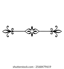 Ornamental page decoration vector illustration.