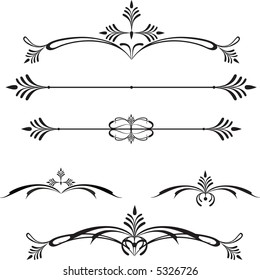 Ornamental page rules and designs