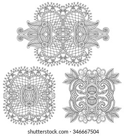 Ornamental paisley bandanna. Original design suitable for carpet, pillow, scarf, cushion.. 