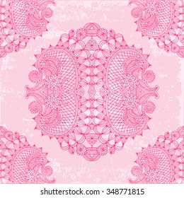 Ornamental paisley bandanna. Original design suitable for carpet, pillow, scarf, cushion.. 