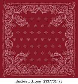 Oral-Paisley-Grafik für Bandana oder jedes Design