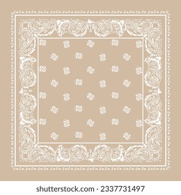 Ornamental paisley graphic for bandana or any design svg