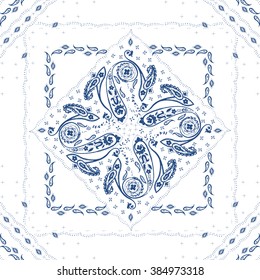 Ornamental paisley pattern, hand drawn seamless background, for wallpaper, wrapping, textile
