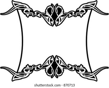 Ornamental Panel/Frame 35 with very clean and exquisite details. Check my portfolio for more images.