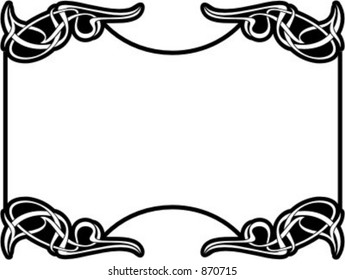 Ornamental Panel/Frame 37 with very clean and exquisite details. Check my portfolio for more images.