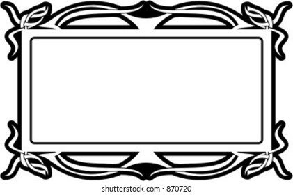 Ornamental Panel/Frame 42 with very clean and exquisite details. Check my portfolio for more images.