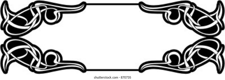 Ornamental Panel/Frame 47 with very clean and exquisite details. Check my portfolio for more images.