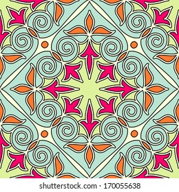 Ornamental pattern. Arabic seamless background. 