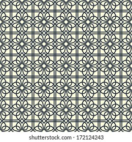 Ornamental pattern. Arabic seamless background. 