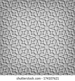 Ornamental pattern. Arabic seamless background.