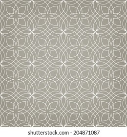 Ornamental pattern. Arabic seamless background. Vector illustration.