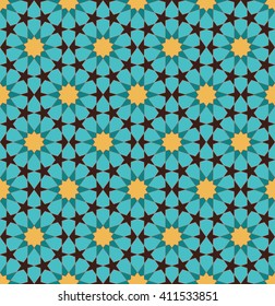 Ornamental pattern. Arabic seamless pattern.  Moroccan background