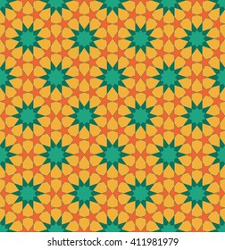 Ornamental pattern. Arabic seamless pattern.  Moroccan background