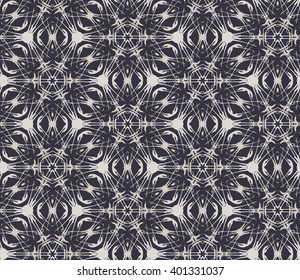 Ornamental pattern. Arabic style seamless tiling. Moroccan background with abstract stars. Geometric texture for wedding design. Vector illustration.