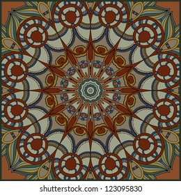 Ornamental pattern background. Ethnic design