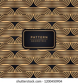 ornamental pattern background in gold color 