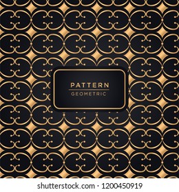 ornamental pattern background in gold color 