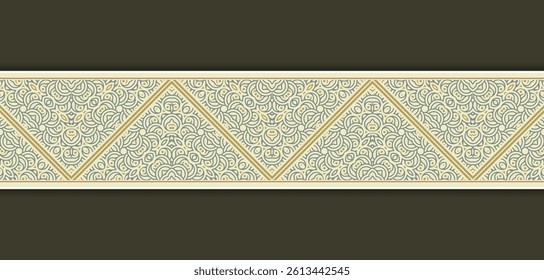 ornamental pattern border Design Template