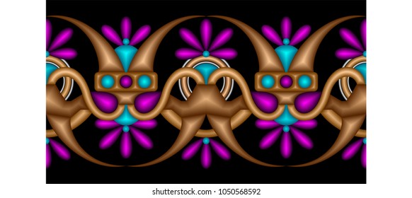 Ornamental pattern in classic style