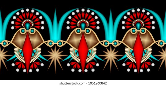 Ornamental pattern in classic style