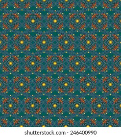 Ornamental pattern. color vector illustration