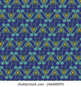 Ornamental pattern. color vector illustration