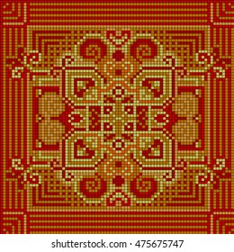 Ornamental pattern. Ethnic ornament.