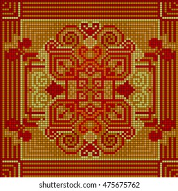 Ornamental pattern. Ethnic ornament.