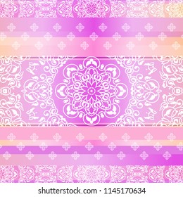 Ornamental pattern in ethnic style