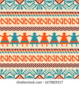 Ornamental pattern in  ethnic style