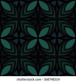 Ornamental pattern with floral elements