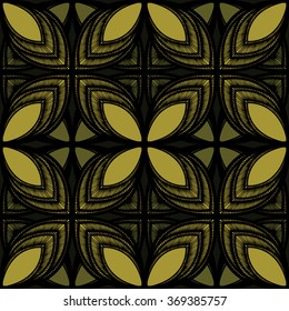 Ornamental pattern with floral elements