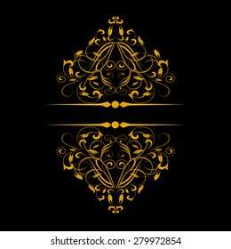 Ornamental pattern for invitations, greeting cards. Vector illustration.