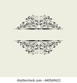 Ornamental pattern for invitations, greeting cards. Vector illustration