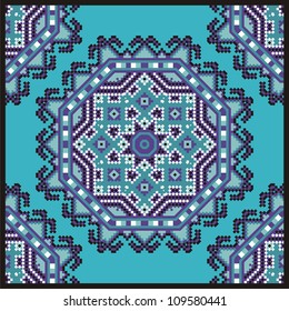 Ornamental pattern for knitting and embroidery