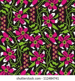 Ornamental pattern for knitting and embroidery