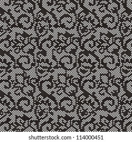 Ornamental pattern for knitting and embroidery