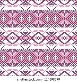 Ornamental pattern for knitting and embroidery