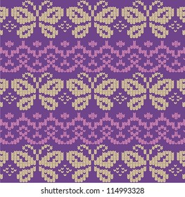 Ornamental pattern for knitting and embroidery