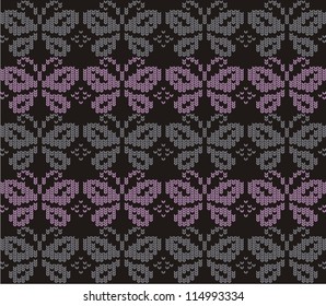 Ornamental pattern for knitting and embroidery