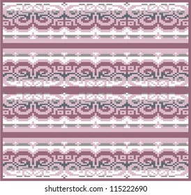Ornamental pattern for knitting and embroidery