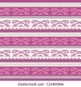 Ornamental pattern for knitting and embroidery