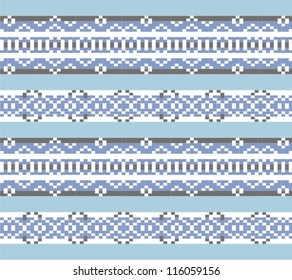 Ornamental pattern for knitting and embroidery