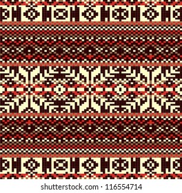 Ornamental pattern for knitting and embroidery